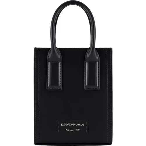 Mini Bag with Brushed Finish , female, Sizes: ONE SIZE - Emporio Armani - Modalova