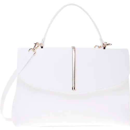 Handbag in calfskin , Damen, Größe: ONE Size - Baldinini - Modalova