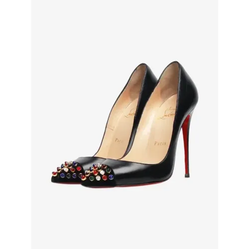 Pre-owned Leather heels , female, Sizes: 2 1/2 UK - Christian Louboutin Pre-owned - Modalova