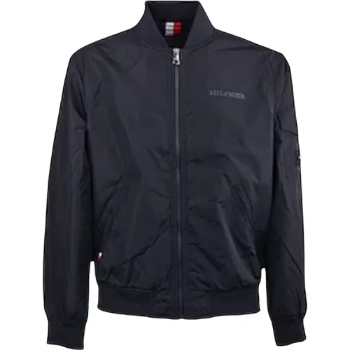 Men`s Jacket with Zip Closure , male, Sizes: XL, L - Tommy Hilfiger - Modalova