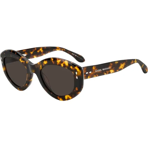 Havana/Braune Sonnenbrille , Damen, Größe: 52 MM - Isabel marant - Modalova