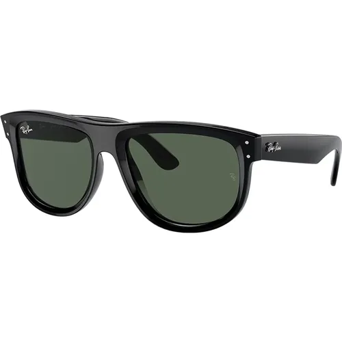 Boyfriend Reverse Sonnenbrille Grüne Linse , unisex, Größe: 56 MM - Ray-Ban - Modalova