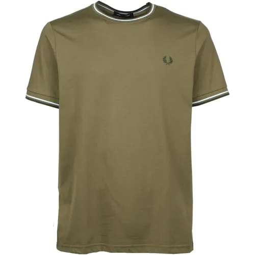 Fp Twin Tipped T-Shirt , male, Sizes: L - Fred Perry - Modalova
