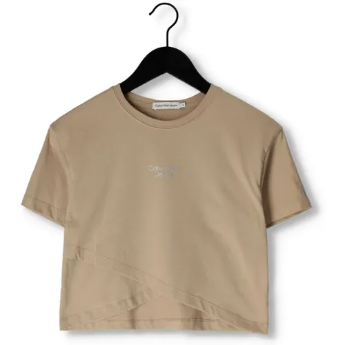 Mädchen Logo Overlap T-shirt - Calvin Klein - Modalova