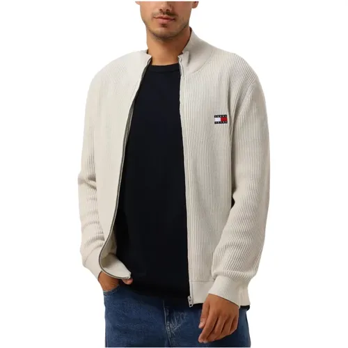 Herren Slim Badge Zip Weste,Slim Badge Zip Thru Pullover - Tommy Jeans - Modalova