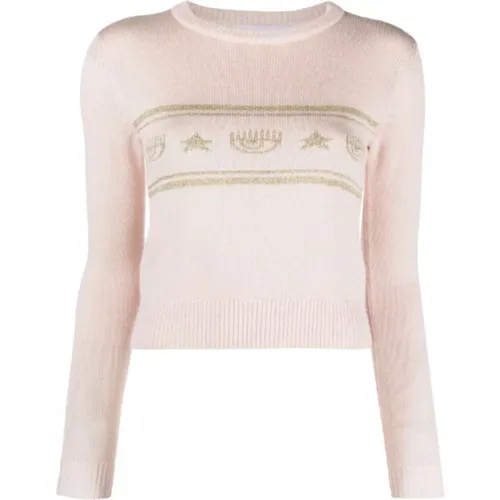 Stilvolle Pullover , Damen, Größe: L - Chiara Ferragni Collection - Modalova