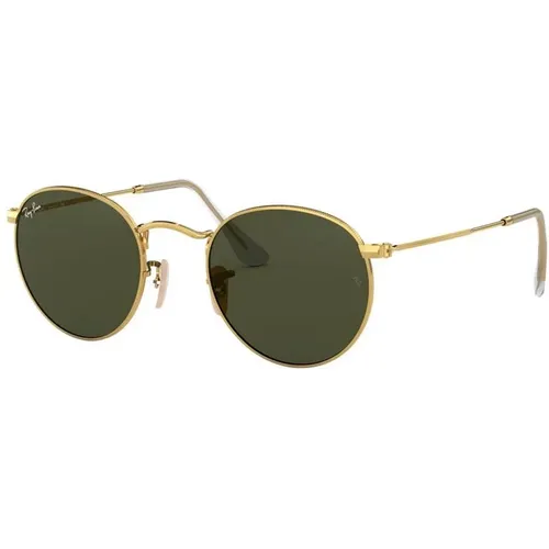 Round Metal Sunglasses in Gold/Green , male, Sizes: 50 MM, 53 MM - Ray-Ban - Modalova