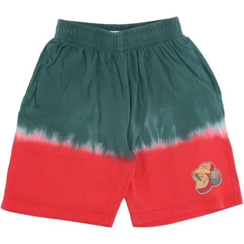 NBA Tie Dye Basketball Shorts , Herren, Größe: XL - Mitchell & Ness - Modalova