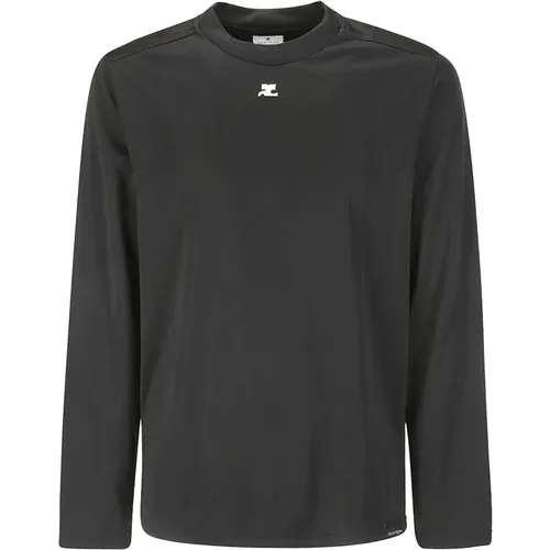 Lycra Back AC Long-Sleeve T-Shirt , male, Sizes: XL - Courrèges - Modalova