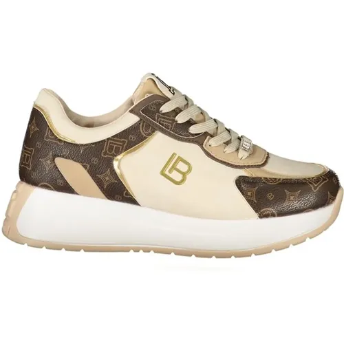 Beiger Polyethylen Sneaker , Damen, Größe: 36 EU - Laura Biagiotti - Modalova