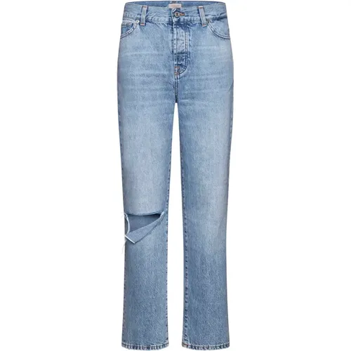 Jeans with Ripped Detailing , female, Sizes: W30, W28, W29, W26, W27 - 7 For All Mankind - Modalova