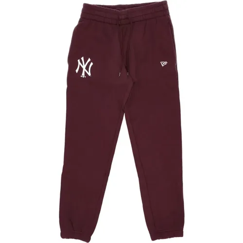 MLB Team Logo Maroon/Weiß Jogger Sweatpants , Herren, Größe: M - new era - Modalova