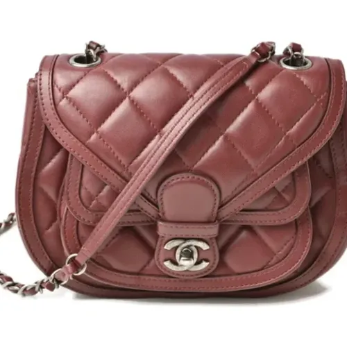 Pre-owned Leather chanel-bags , female, Sizes: ONE SIZE - Chanel Vintage - Modalova