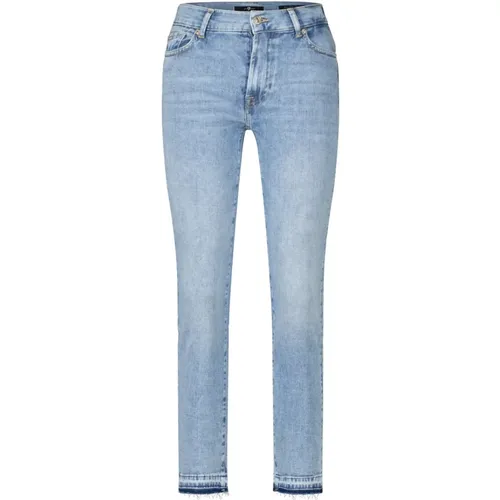 Slim-Fit Jeans Roxanne Ankle , Damen, Größe: W24 - 7 For All Mankind - Modalova
