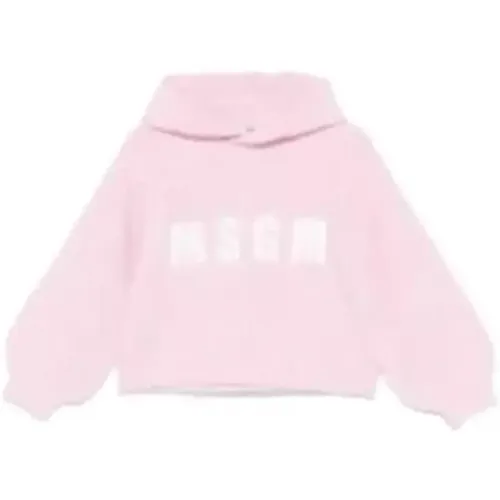 Mädchen Rosa Pullover,Schwarzes Mädchen Jumper Pullover - MSGM - Modalova