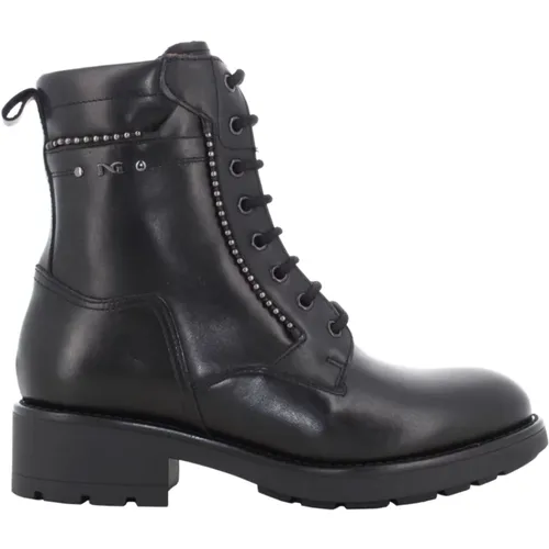 Damen Stiefeletten Schwarz Amphibisch , Damen, Größe: 40 EU - Nerogiardini - Modalova