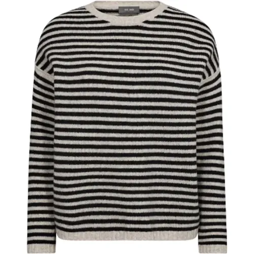 Striped Knit Sweater , female, Sizes: XS, XL, L - MOS MOSH - Modalova