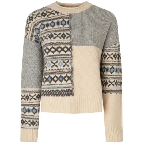 Erika Jacquard Sweater - Stylish and Comfortable , female, Sizes: L - Pepe Jeans - Modalova