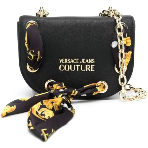 Klassische Schwarze Umhängetasche - Versace Jeans Couture - Modalova