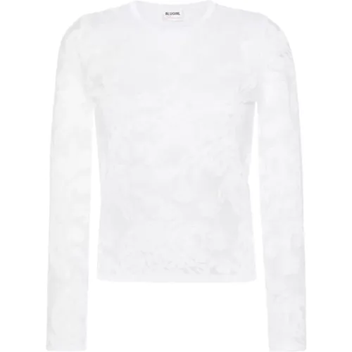 Women's Clothing Sweatshirts Bianco Chalk Ss24 , female, Sizes: S, L, M - Blugirl - Modalova