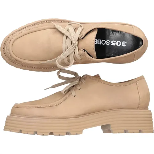 Laced Shoes , female, Sizes: 6 UK, 5 1/2 UK - 305 Sobe - Modalova