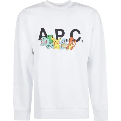Pokémon logo-print cotton sweatshirt , male, Sizes: L, XL, M - A.p.c. - Modalova