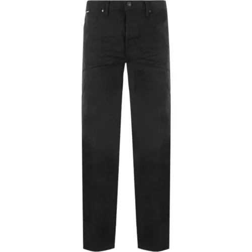 Schwarze klassische Jeans für Männer , Herren, Größe: W34 - Tom Ford - Modalova