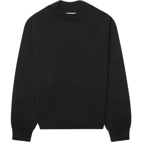 Schwarzer Wollpullover Rundhalsausschnitt , Herren, Größe: XL - Maison Margiela - Modalova