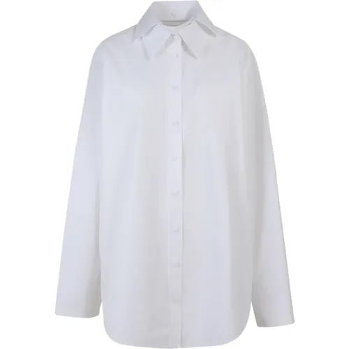 Stylish Cotton Shirt with Double Collar , female, Sizes: XS - Krizia - Modalova