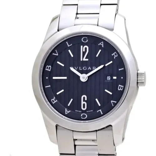 Pre-owned Stainless Steel watches , female, Sizes: ONE SIZE - Bvlgari Vintage - Modalova