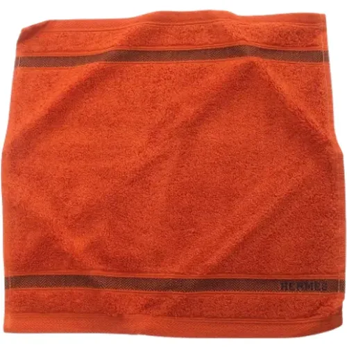 Pre-owned Cotton scarves , female, Sizes: ONE SIZE - Hermès Vintage - Modalova