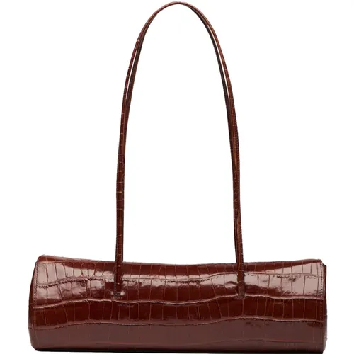 Croc-Embossed Leather Handbag - Little Liffner - Modalova