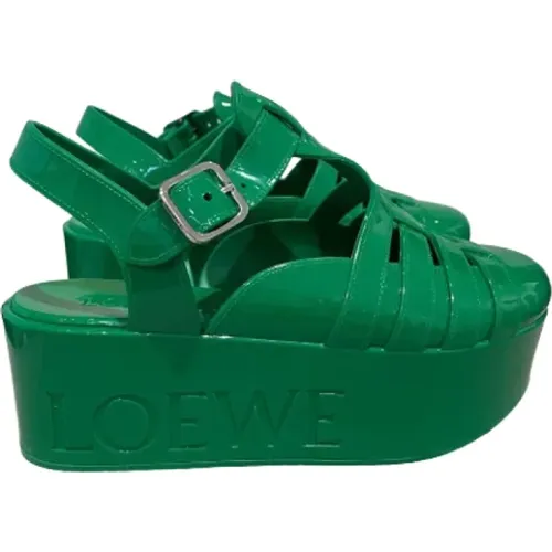 Pre-owned Plastic sandals , female, Sizes: 6 UK - Loewe Pre-owned - Modalova