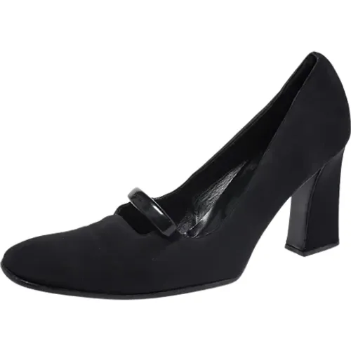 Pre-owned Fabric heels , female, Sizes: 7 1/2 UK - Prada Vintage - Modalova