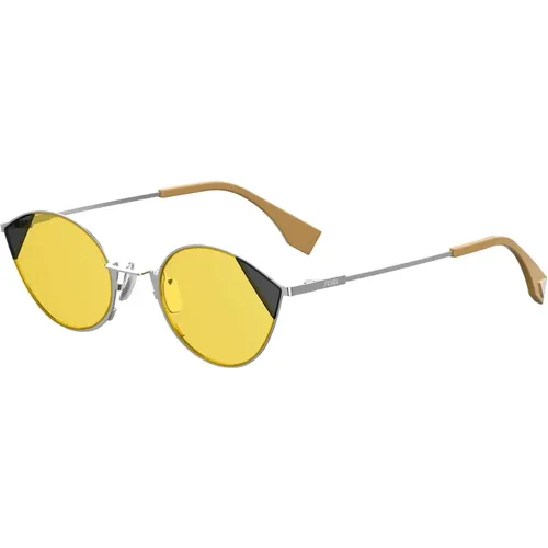 Cut Eye Sunglasses Silver ,Gold Azure Sunglasses CUT EYE,Cut Eye Sunglasses Silver / - Fendi - Modalova