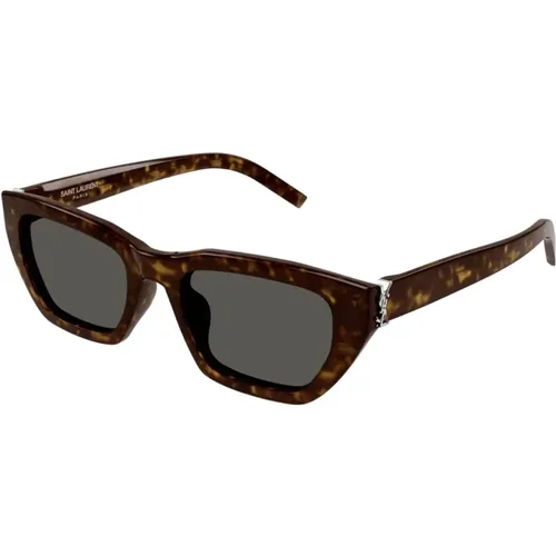 MonogramLarge Sunglasses , female, Sizes: 53 MM - Saint Laurent - Modalova