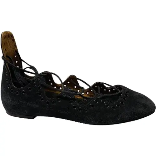 Pre-owned Suede flats , female, Sizes: 3 UK - Isabel Marant Pre-owned - Modalova