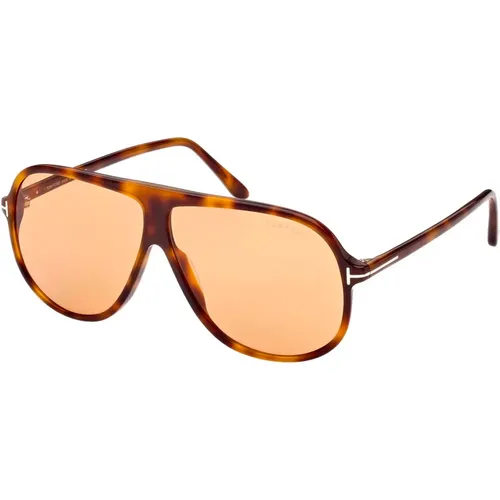 Blonde Havana Sunglasses , male, Sizes: 62 MM - Tom Ford - Modalova