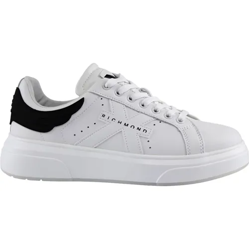 Black Calfskin Sneakers , male, Sizes: 11 UK - John Richmond - Modalova