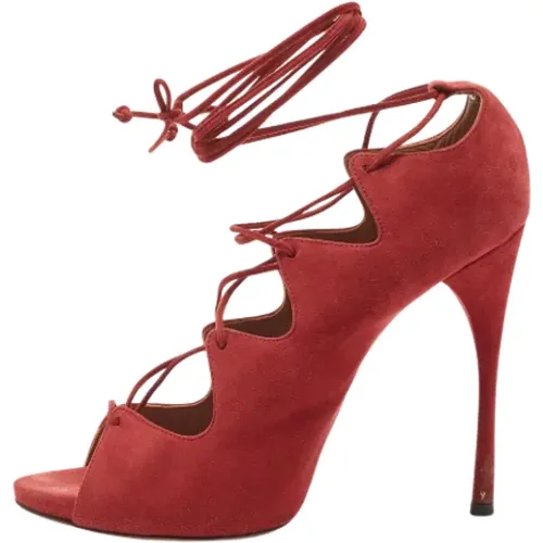 Pre-owned Suede heels , female, Sizes: 6 UK - Alaïa Pre-owned - Modalova