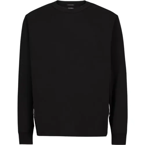 Schwarzer Crewneck Sweatshirt , Herren, Größe: XL - C.P. Company - Modalova
