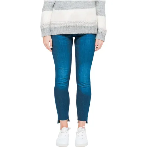 Indigo Scissor Cut Skinny Jeans , Damen, Größe: W32 L34 - Samsøe Samsøe - Modalova