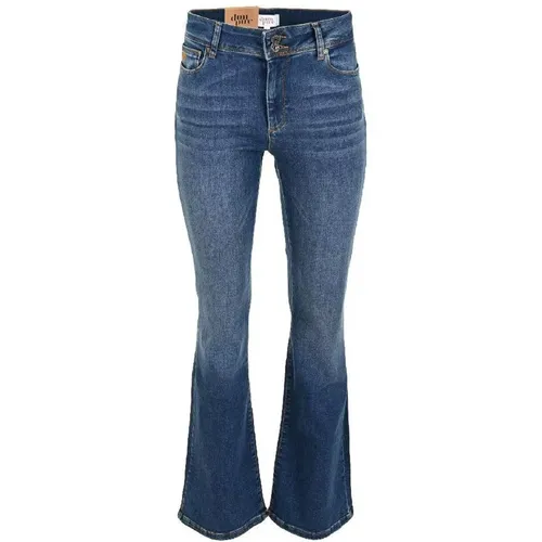 Flare Jeans in Medium Denim - DNM Pure - Modalova
