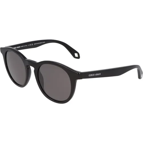 Runde Acetat Sonnenbrille , unisex, Größe: 50 MM - Armani - Modalova