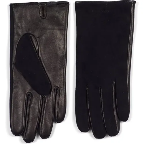 Damen Lederhandschuhe Schwarz , Herren, Größe: 7 1/2 IN - Howard London - Modalova