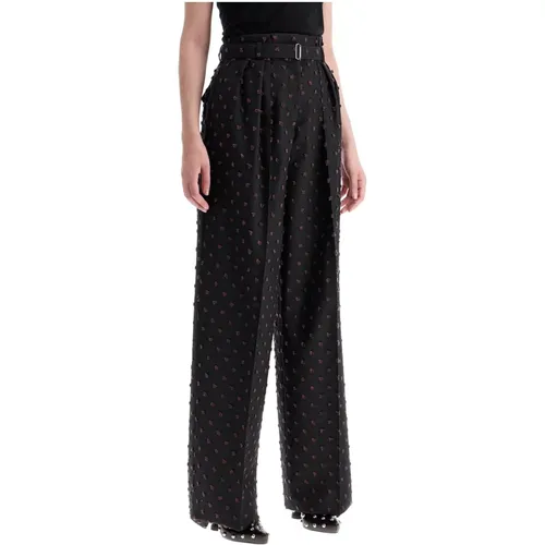 Weite Plumetis High-Waist Hose - Lanvin - Modalova