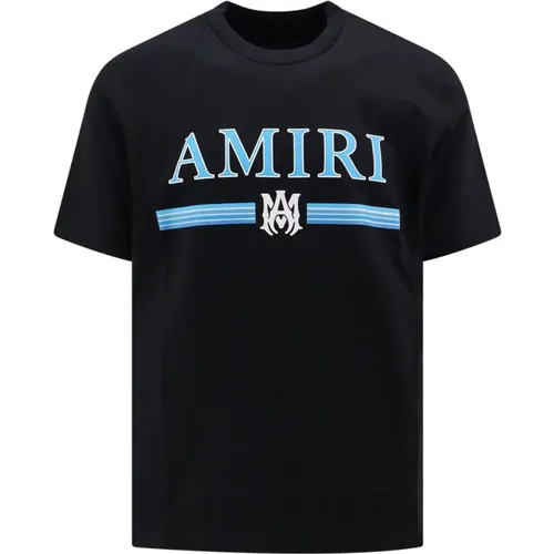 Baumwoll T-Shirt mit Kontrastierendem Logo-Print - Amiri - Modalova