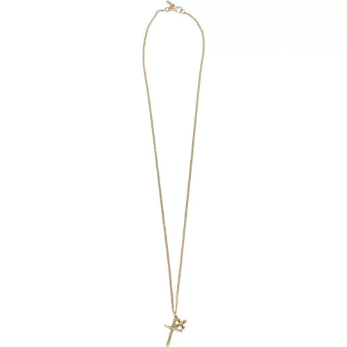 Cross Crest Necklace , female, Sizes: ONE SIZE - Emanuele Bicocchi - Modalova