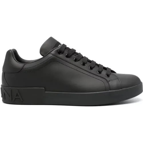 Schwarze Sneakers mit 3,5 cm Absatz , Herren, Größe: 43 EU - Dolce & Gabbana - Modalova