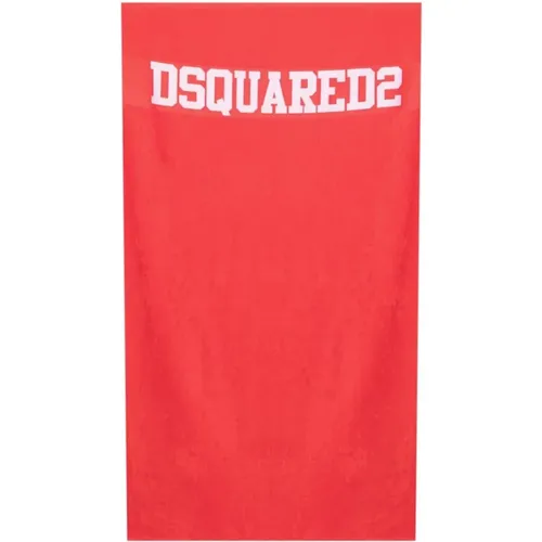 Technicolour Jacquard Logo Towel , unisex, Sizes: ONE SIZE - Dsquared2 - Modalova